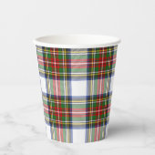 Gobelets En Papier Stewart Royal Robe Scottish Plaid Motif  (Recto)