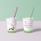 Gobelets En Papier Stores rustique avec Baby shower de fille d'abeill