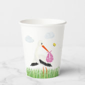 Gobelets En Papier Stores rustique avec Baby shower de fille d'abeill (Verso)