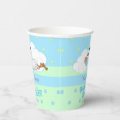 Gobelets En Papier Stork avec un mignon petit bébé garçon (Droite)