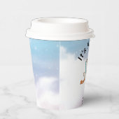 Gobelets En Papier Stork Bird C'est un Baby shower garçon (Droite)