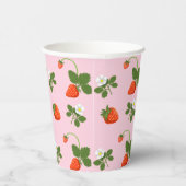 Gobelets En Papier Strawberries (Droite)