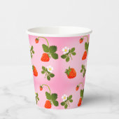 Gobelets En Papier Strawberries (Gauche)