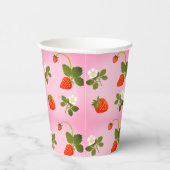 Gobelets En Papier Strawberries (Droite)