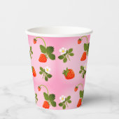 Gobelets En Papier Strawberries (Recto)