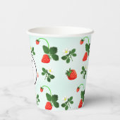 Gobelets En Papier Strawberries (Verso)