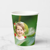 Gobelets En Papier Strawberry And Green Child's Berry First Birthday (Recto)