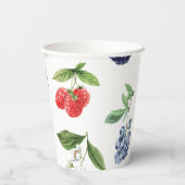 Gobelets En Papier Strawberry Blueberry Shower Paper Cups (Verso)