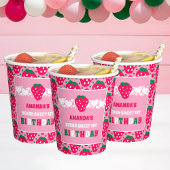 Gobelets En Papier Strawberry First Birthday Celebration