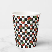 Gobelets En Papier Strawberry Pattern (Verso)