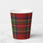 Gobelets En Papier Stuart Plaid Tartan Christmas (Gauche)