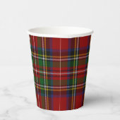 Gobelets En Papier Stuart Plaid Tartan Christmas (Droite)
