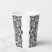Gobelets En Papier Style azulejo en céramique noire et blanche (Gauche)