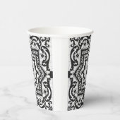 Gobelets En Papier Style azulejo en céramique noire et blanche (Droite)