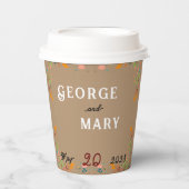 Gobelets En Papier Style de fleurs (Recto)