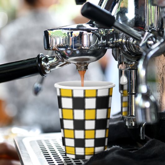 Gobelets En Papier Style d'échiquier 