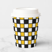 Gobelets En Papier Style d'échiquier  (Recto)