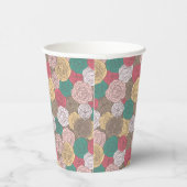 Gobelets En Papier Style floral élégant. Floral clair (Droite)