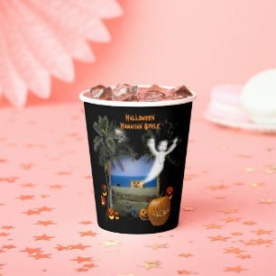Gobelets En Papier Style hawaïen d'Halloween
