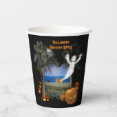 Gobelets En Papier Style hawaïen d'Halloween (Verso)