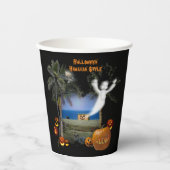 Gobelets En Papier Style hawaïen d'Halloween (Recto)