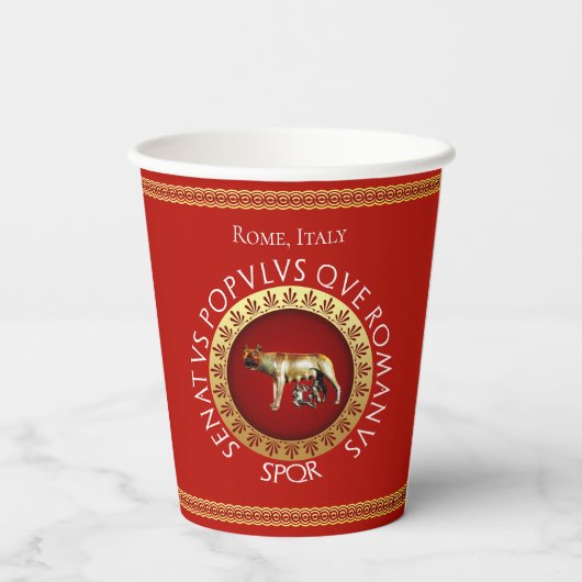 Gobelets En Papier Style impérial romain (Verso)