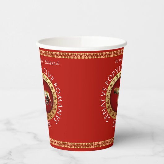 Gobelets En Papier Style impérial romain (Gauche)