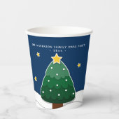 Gobelets En Papier Style Papier moderne Noël Arbre de Noël Fête de No (Recto)