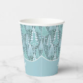 Gobelets En Papier Stylisé Coastal Christmas Trees Motif#6 ID1009 (Droite)