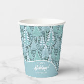 Gobelets En Papier Stylisé Coastal Christmas Trees Motif#6 ID1009 (Recto)