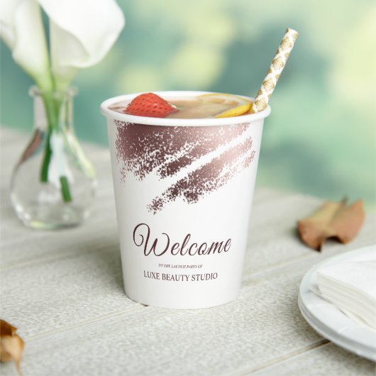 Gobelets En Papier Stylish Bronze Business Event Party (Insitu)