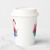 Gobelets En Papier Sublimation Flamant rose-95159 (Gauche)