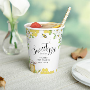 Gobelets En Papier Sucré comme peut être Baby shower de miel