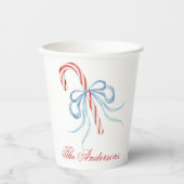 Gobelets En Papier Sucre de canne de fond d'aquarelle (Recto)