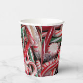 Gobelets En Papier Sucres de canne et menthe de Noël (Droite)