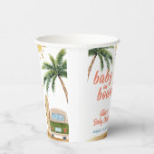 Gobelets En Papier Summer Boho Surf Plage Van Baby shower (Droite)