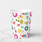 Gobelets En Papier Summer Party Beach Pool Motif Amusant (Droite)