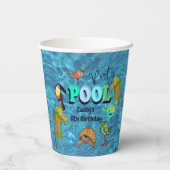 Gobelets En Papier Summer Pool Fun Party I Cool Anniversaire (Verso)