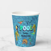 Gobelets En Papier Summer Pool Fun Party I Cool Anniversaire (Recto)