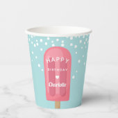Gobelets En Papier Summer Popsicle Anniversaire de enfant Party Perso (Recto)