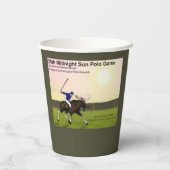 Gobelets En Papier Sun Polo de minuit (Verso)
