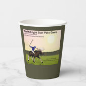 Gobelets En Papier Sun Polo de minuit (Recto)