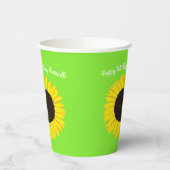 Gobelets En Papier Sunflower Cute 1er Birthday Kids (Gauche)