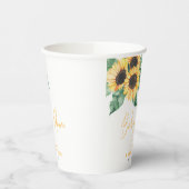 Gobelets En Papier Sunflowers Fall Baby in Bloom Baby shower (Gauche)