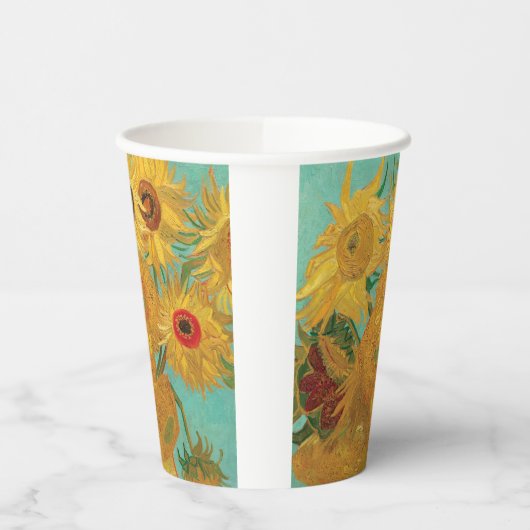 Gobelets En Papier Sunflowers par Van Gogh (Gauche)