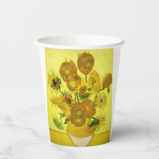 Gobelets En Papier Sunflowers Vincent van Gogh (Verso)