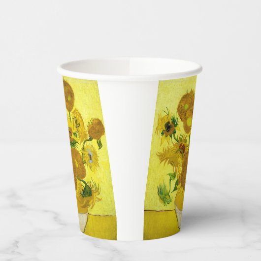 Gobelets En Papier Sunflowers Vincent van Gogh (Gauche)