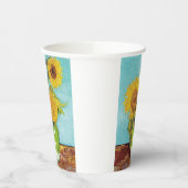 Gobelets En Papier Sunflowers Vincent van Gogh (Gauche)