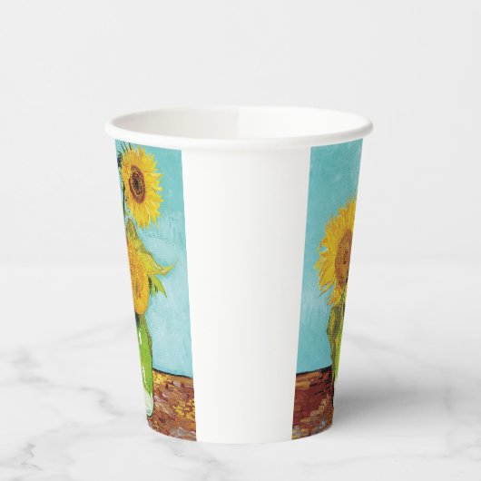 Gobelets En Papier Sunflowers Vincent van Gogh (Gauche)