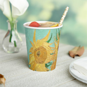 Gobelets En Papier Sunflowers Vincent van Gogh